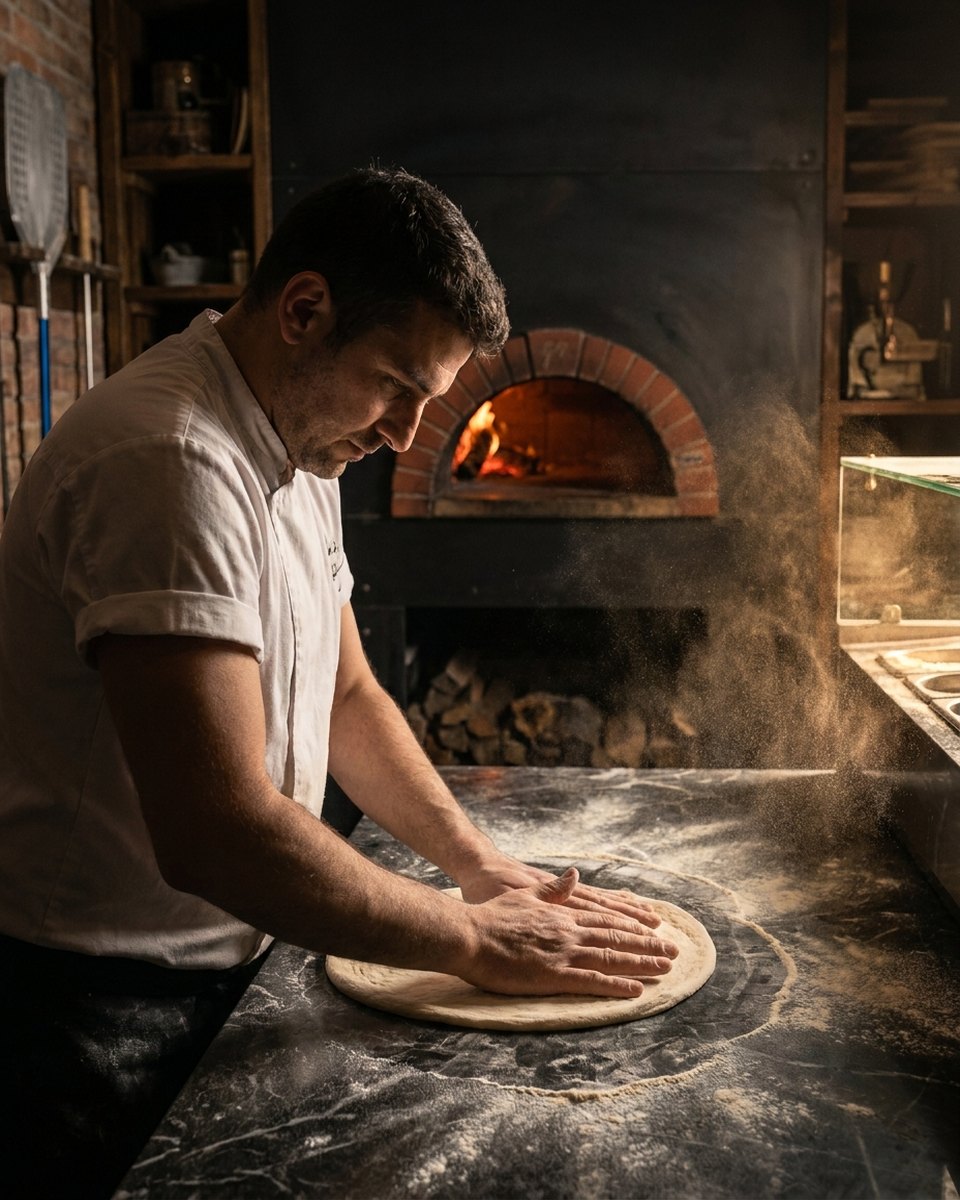 Pâte travaillée à la main